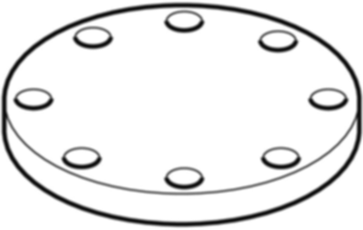 Geberit Blindflansch aus Stahl