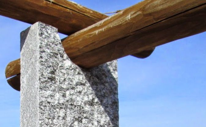Kastanienholzstangen "Top" - für Pergola Ø 8-10 cm