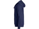 CLIQUE BASIC Hoody Junior Gr. 140 - dunkelmarine, 65% PES / 35% CO, 280 g/m²