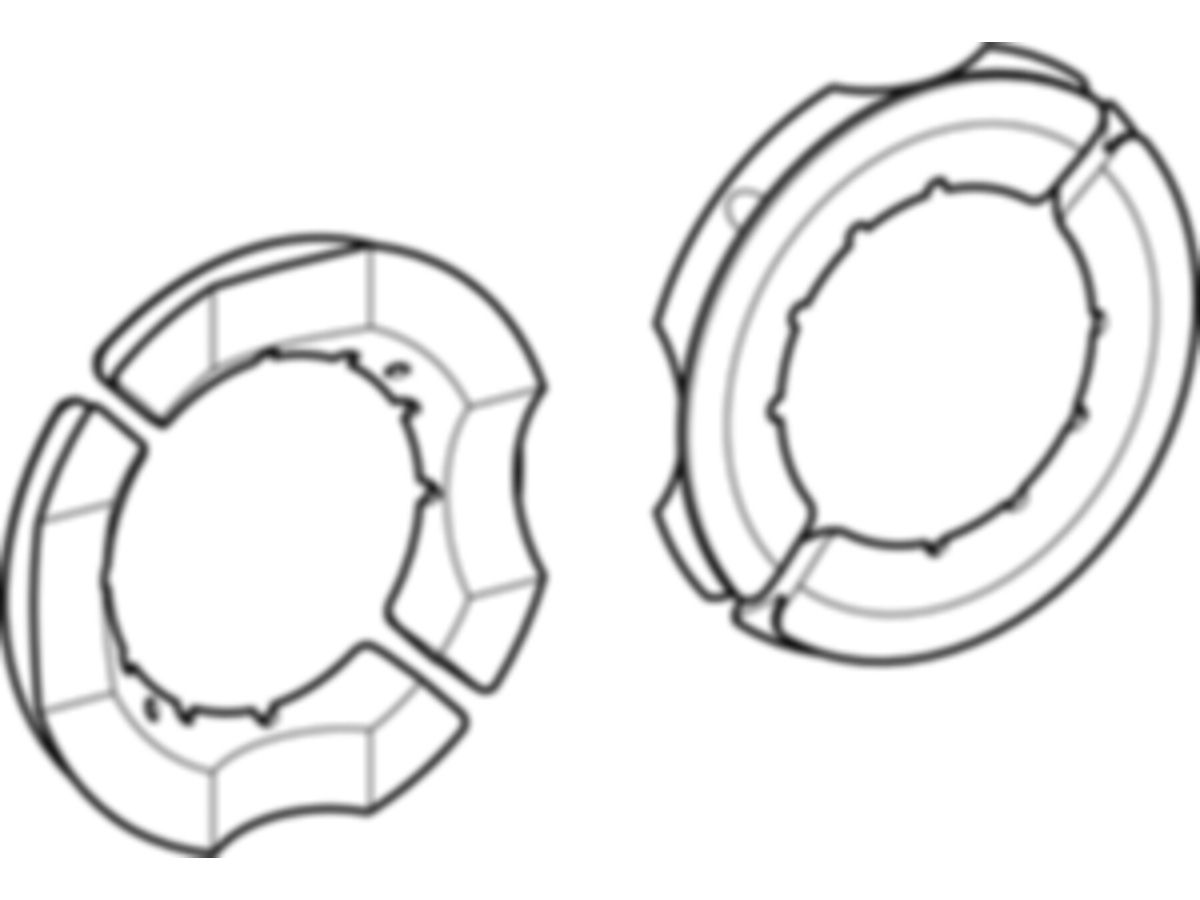 Einsatzbacken 63 zu Geberit Aufspannpl. - Set à 4 Stk.