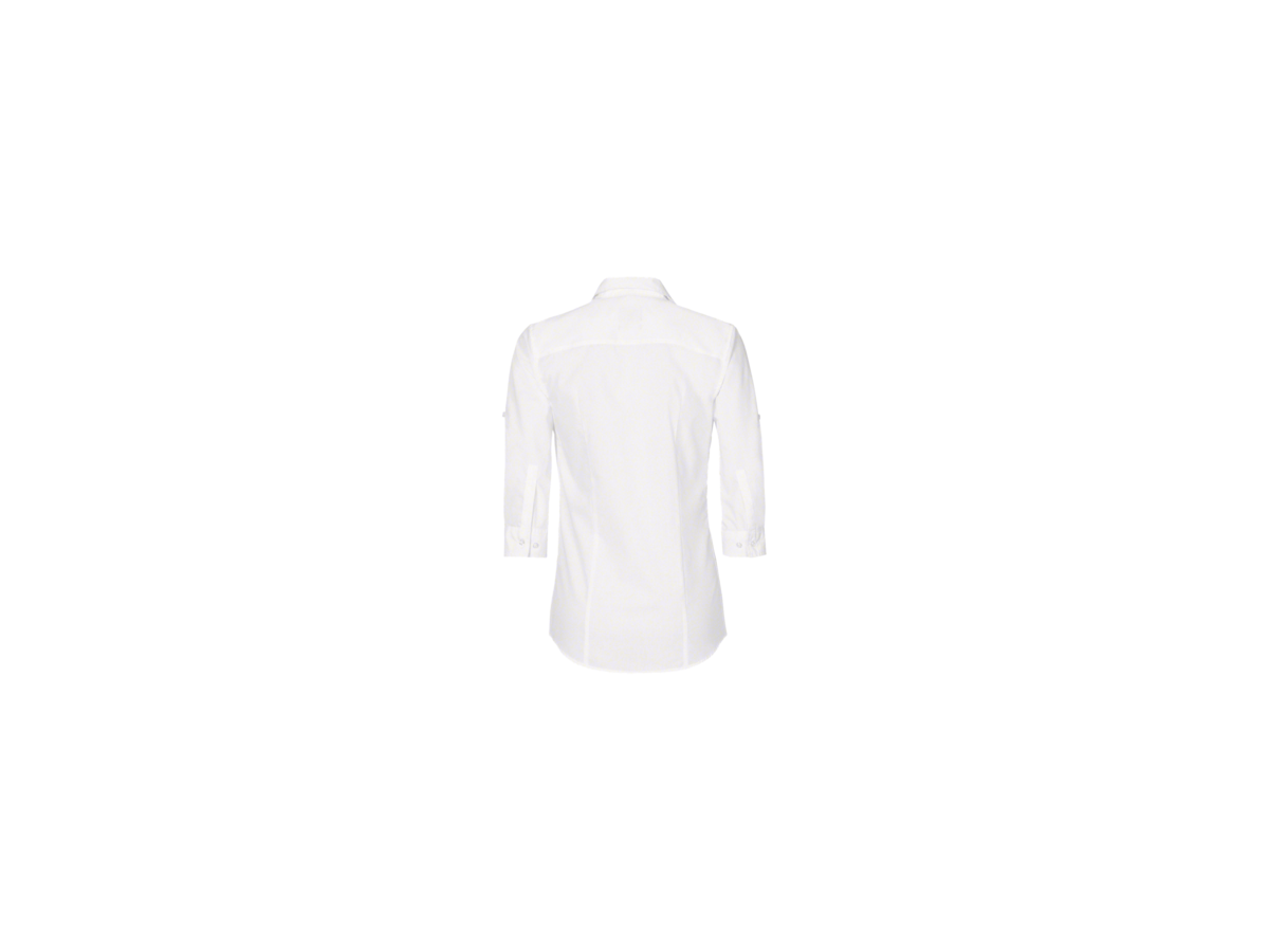 Bluse Vario-¾-Arm Perf. Gr. M, weiss - 50% Baumwolle, 50% Polyester