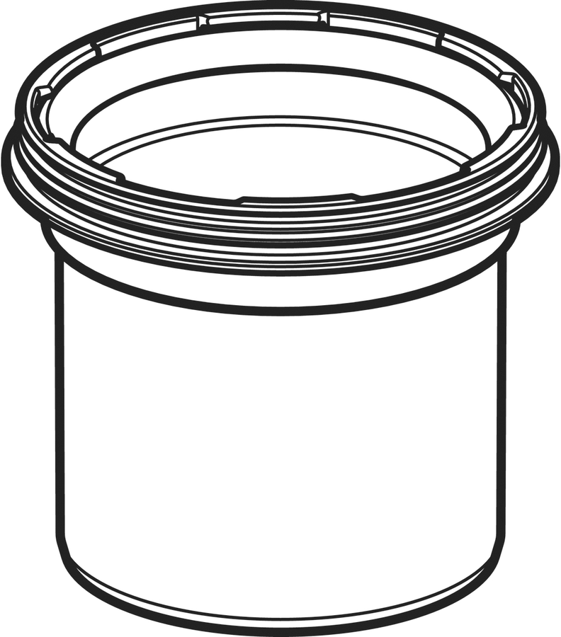 Geberit Verlängerungsstück zu Bodeneinl. - Varino, 13 x 13 cm