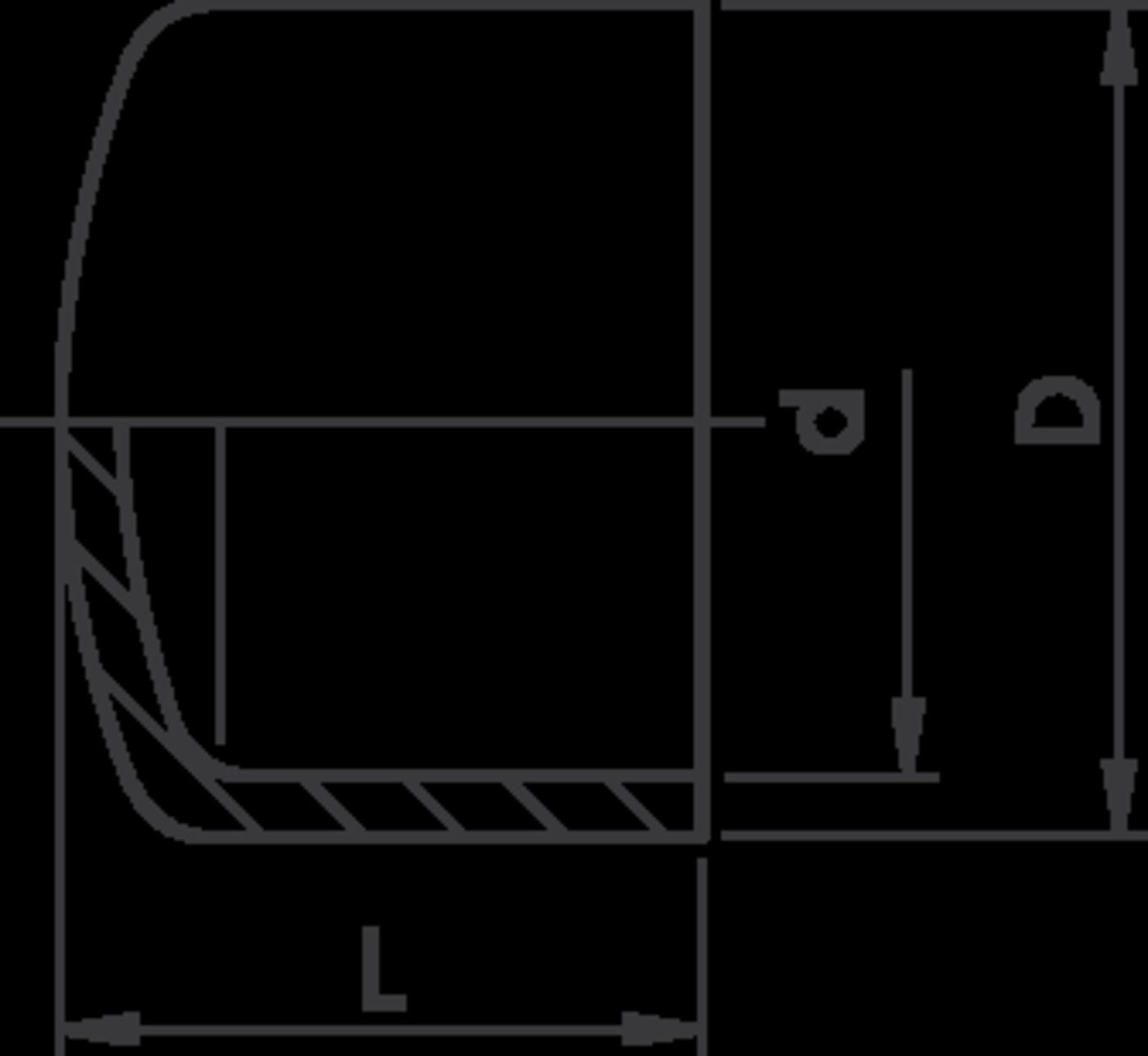 Kappe PVC-U metrisch