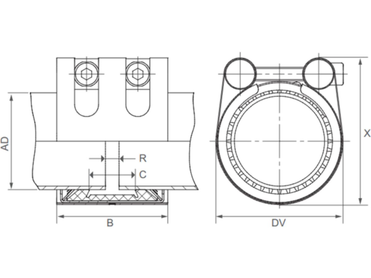 Kupplung Grip-L STRAUB EPDM/ES