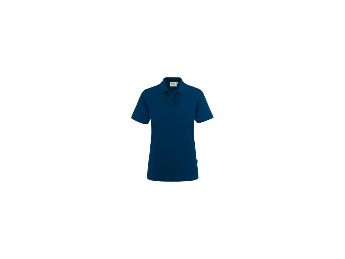 Damen-Poloshirt Top Gr. L, marine - 100% Baumwolle