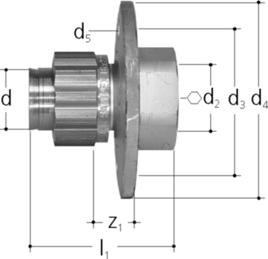 Sanipex Armaturanschluss, gerade