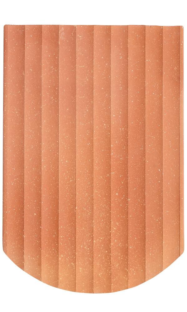 Biberschwanz Standard 1 1/2 rund rot - gewellt