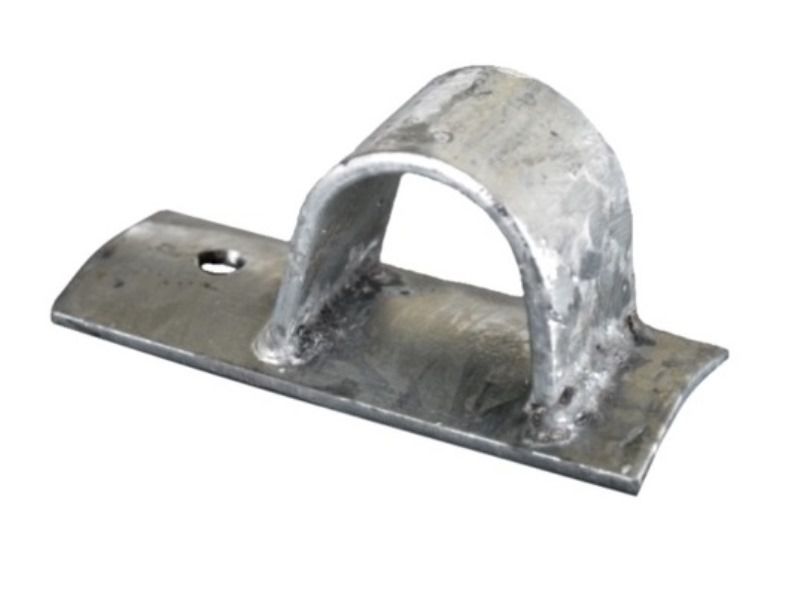 Welleternit-Rohrhalter Traufstopp - für 1" Gasrohre, feuerverzinkt