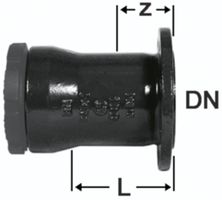 Flansch-Schraubmuffenstück überscheibbar - Fig. 2377b