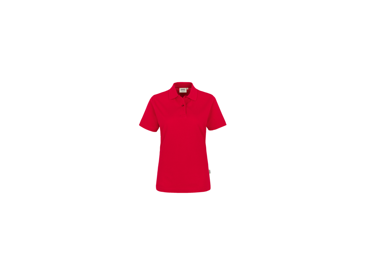 Damen-Poloshirt Top Gr. XS, rot - 100% Baumwolle, 200 g/m²