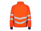 Safety Fleece Jacke Gr. 5XL - Orange/Blue ink