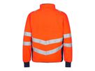 Safety Fleece Jacke Gr. S - Orange/Blue ink