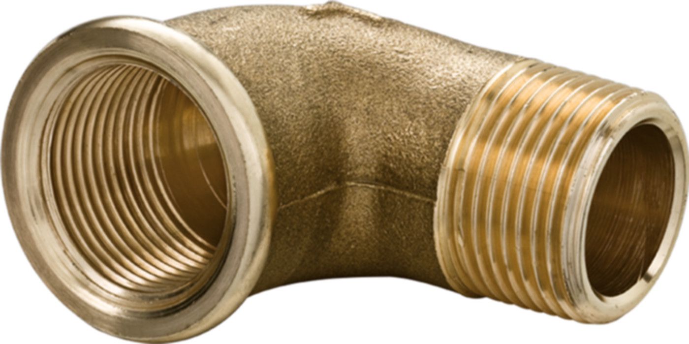 Winkel Messing 90° mit Aussengewinde