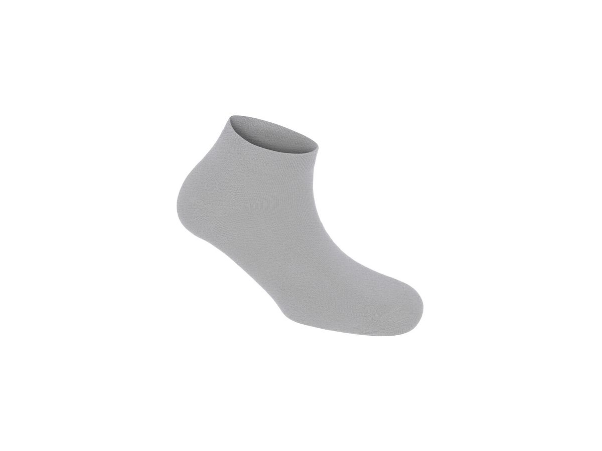 Sneaker-Socken Premium,Gr.M,grau meliert - Mix aus Bio-Baumwolle, Polyamid, LYCRA