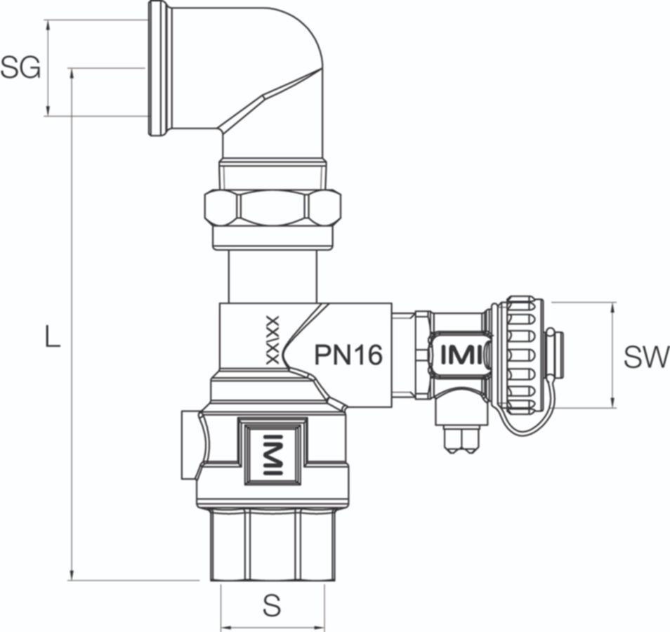 Anschluss-Sets PNEUMATEX DLV 20 A - 3/4", 16 bar