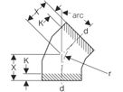 Geberit-Segmentbogen 45°    250