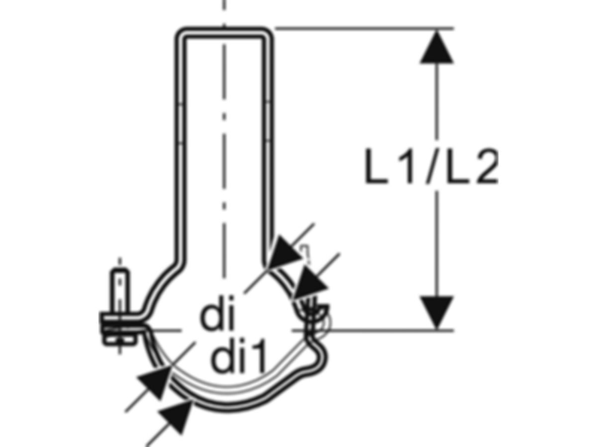 Geberit PluviaFix Rohrschelle, 110/118