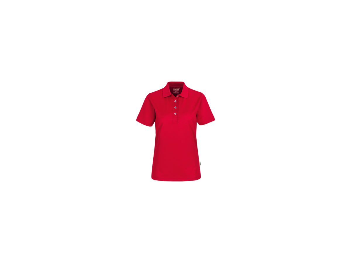 Damen-Poloshirt COOLMAX Gr. L, rot - 100% Polyester, 150 g/m²