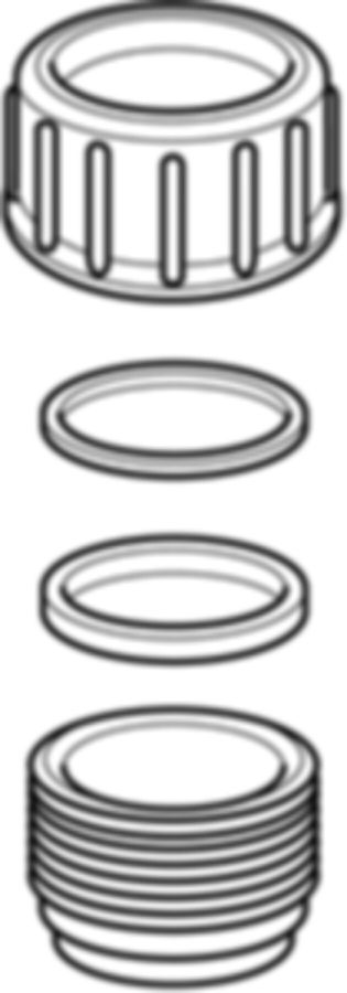 Geberit Stutzen 40 mit Verschraubung