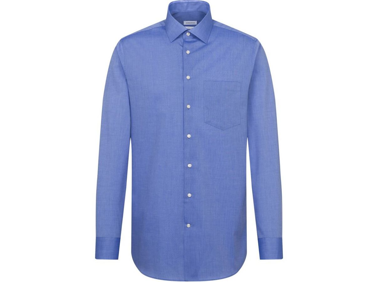 City Kent Hemd MEN 1/1 gewebt Gr. 49 - mittelblau, 100% CO