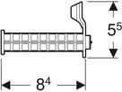 Halter für SilentPanel Geberit GIS