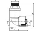 Übergangswinkel 90° mit AG ALIAXIS - FRIALEN WUN 90, d 63 mm / 1 1/2 Zoll