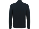 Longsleeve-Poloshirt Perf. S schwarz - 50% Baumwolle, 50% Polyester, 220 g/m²