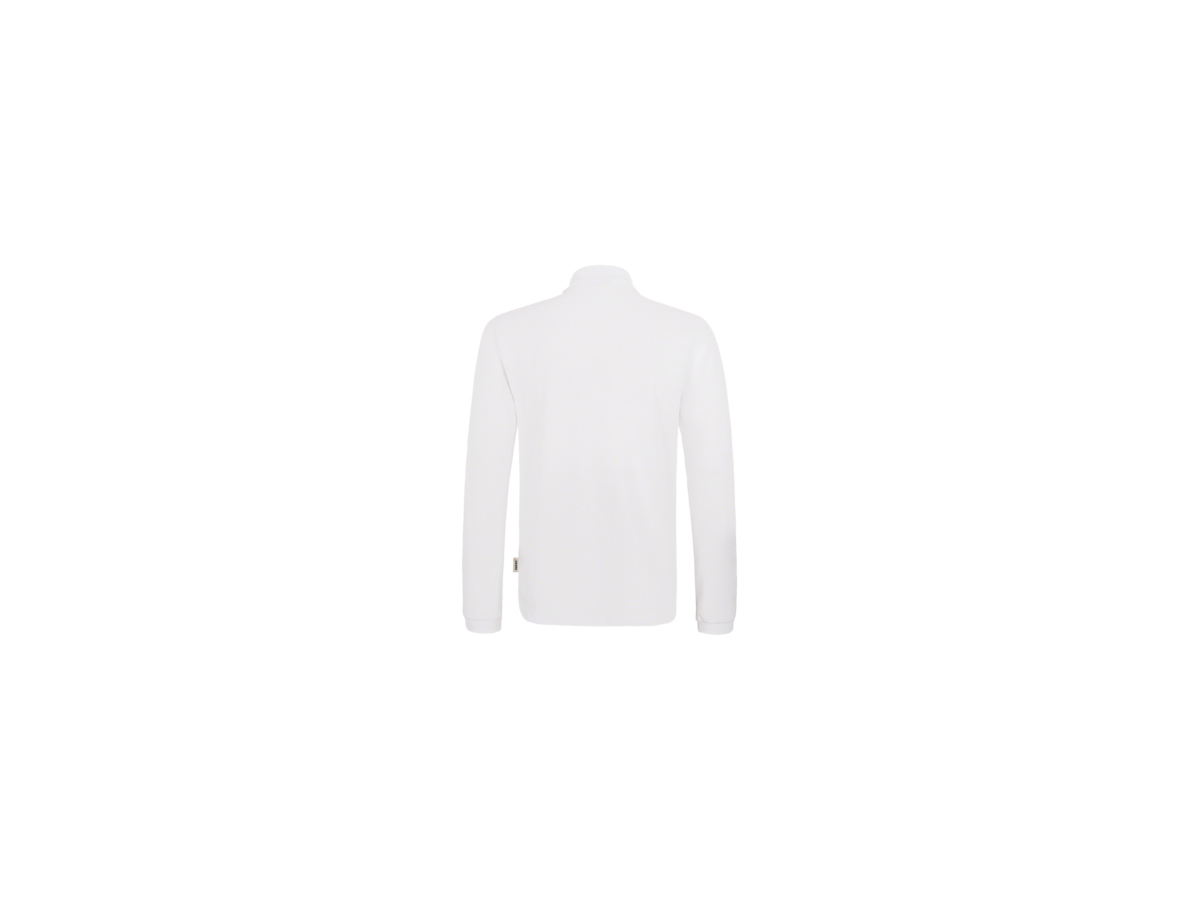 Longsleeve-Poloshirt HACCP-Perf. L weiss - 50% Baumwolle, 50% Polyester