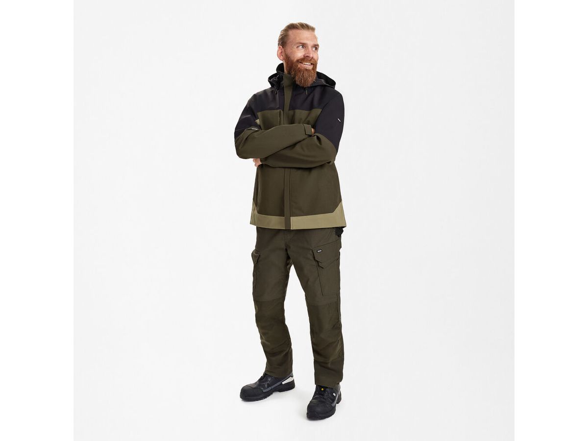 ENTIRE Shelljacke Gr. XS - Forest Green/Schwarz