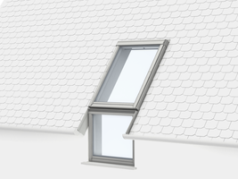 Eindeckrahmen für Zusatzelement VFE/VIU - für flache Bedachungsmaterialien