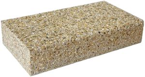 Blockstufen CASTELLO 40 x 15 cm - Bressane (gelb), Waschbeton 5-10 mm