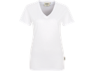 Damen-V-Shirt Classic Gr. 3XL, weiss - 100% Baumwolle, 160 g/m²