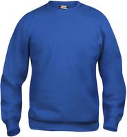 CLIQUE BASIC Pullover royalblue Gr.2XL - 80% Polyest. 20% Baumw. 300 g/m2