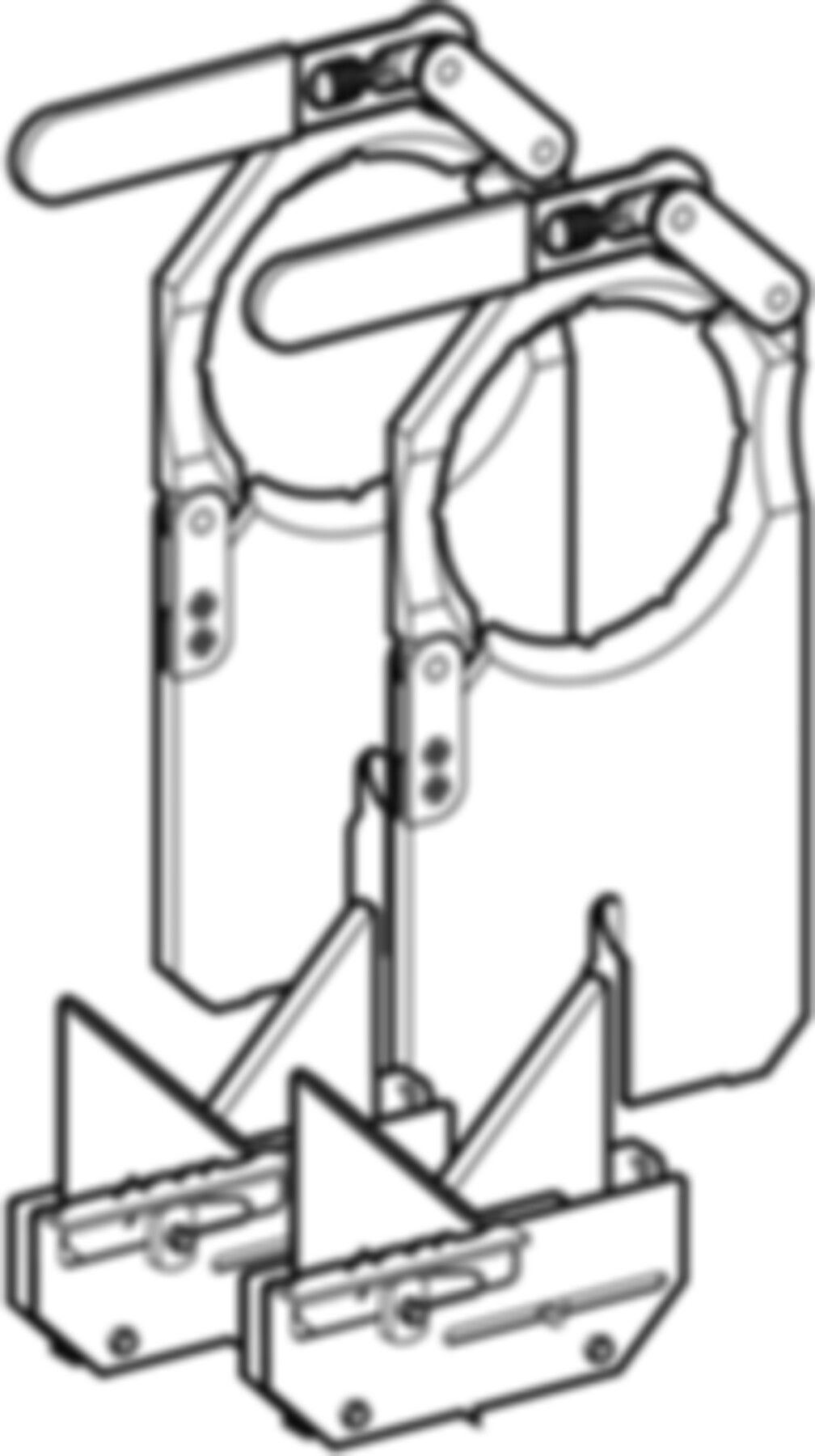 Aufspannplatten-Garnitur 135 mm - mit Abstützprismen "Media und Universal"