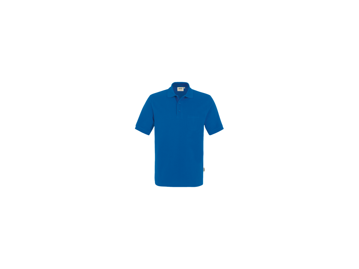 Pocket-Poloshirt Perf. Gr. S, royalblau - 50% Baumwolle, 50% Polyester, 200 g/m²