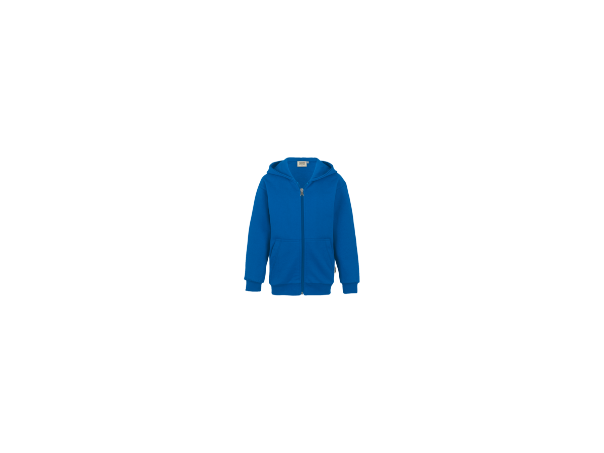 Kids-Kapuzensweatjacke Prem. 140 royalb. - 70% Baumwolle, 30% Polyester, 300 g/m²