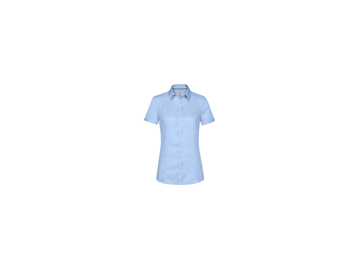 Bluse ½-Arm Business Gr. L, himmelblau - 100% Baumwolle, 120 g/m²