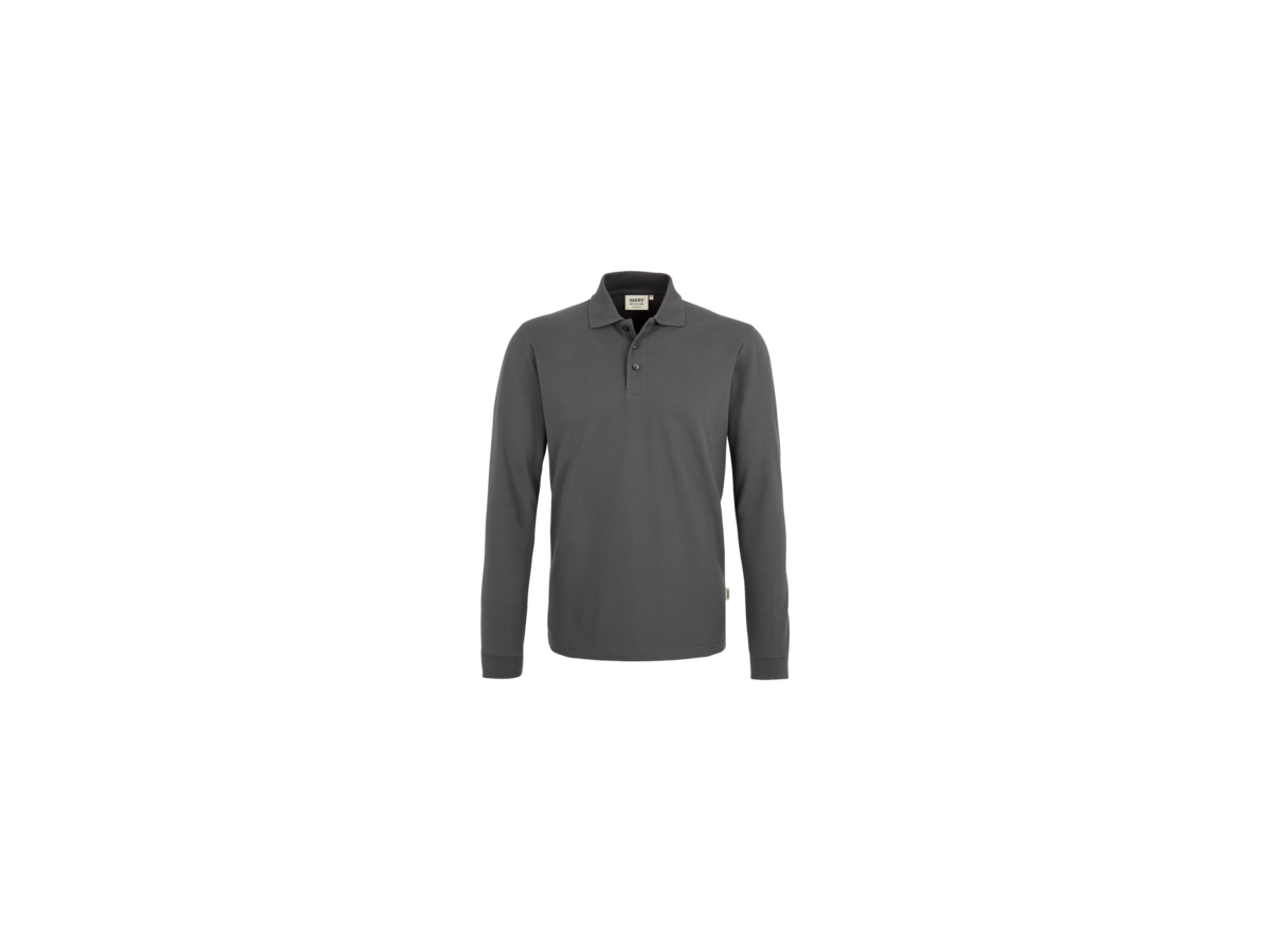 Longsleeve-Poloshirt Classic L graphit - 100% Baumwolle, 220 g/m²