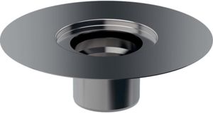 Geberit Flansch aus Edelstahl zu - Bodenabläufen 13 x 13 cm