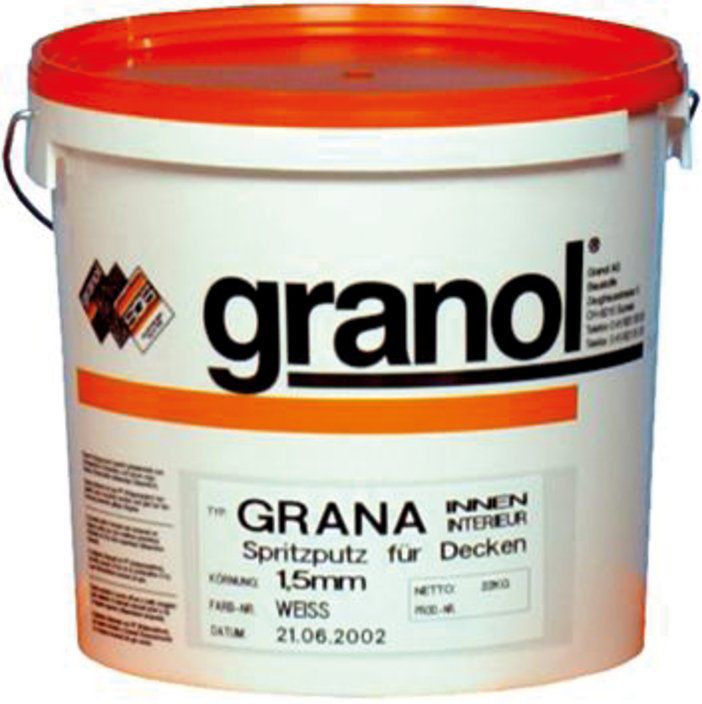 Granol Grana Spritzputz Decken 1.5 mm - Kessel à 20 kg