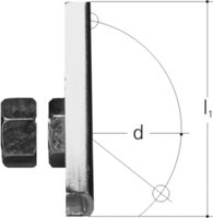 Sanipex Befestigungs-Set - mit Kontermutter M12, inkl. Schrauben