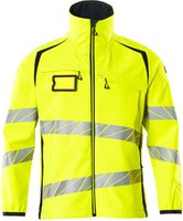 Soft Shell Jacke, Gr. 2XL - hi-vis gelb/schwarzblau, 100% PES
