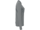 Damen-Longsl.-Polosh. Perf. XL grau mel. - 50% Baumwolle, 50% Polyester, 220 g/m²