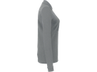 Damen-Longsl.-Polosh. Perf. S grau mel. - 50% Baumwolle, 50% Polyester, 220 g/m²