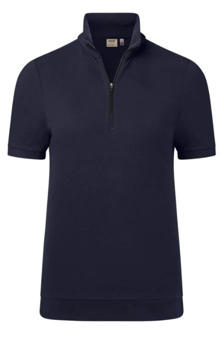 Poloshirt Mikralinar ZIP-Piqué - aus 50% BW 50 PE