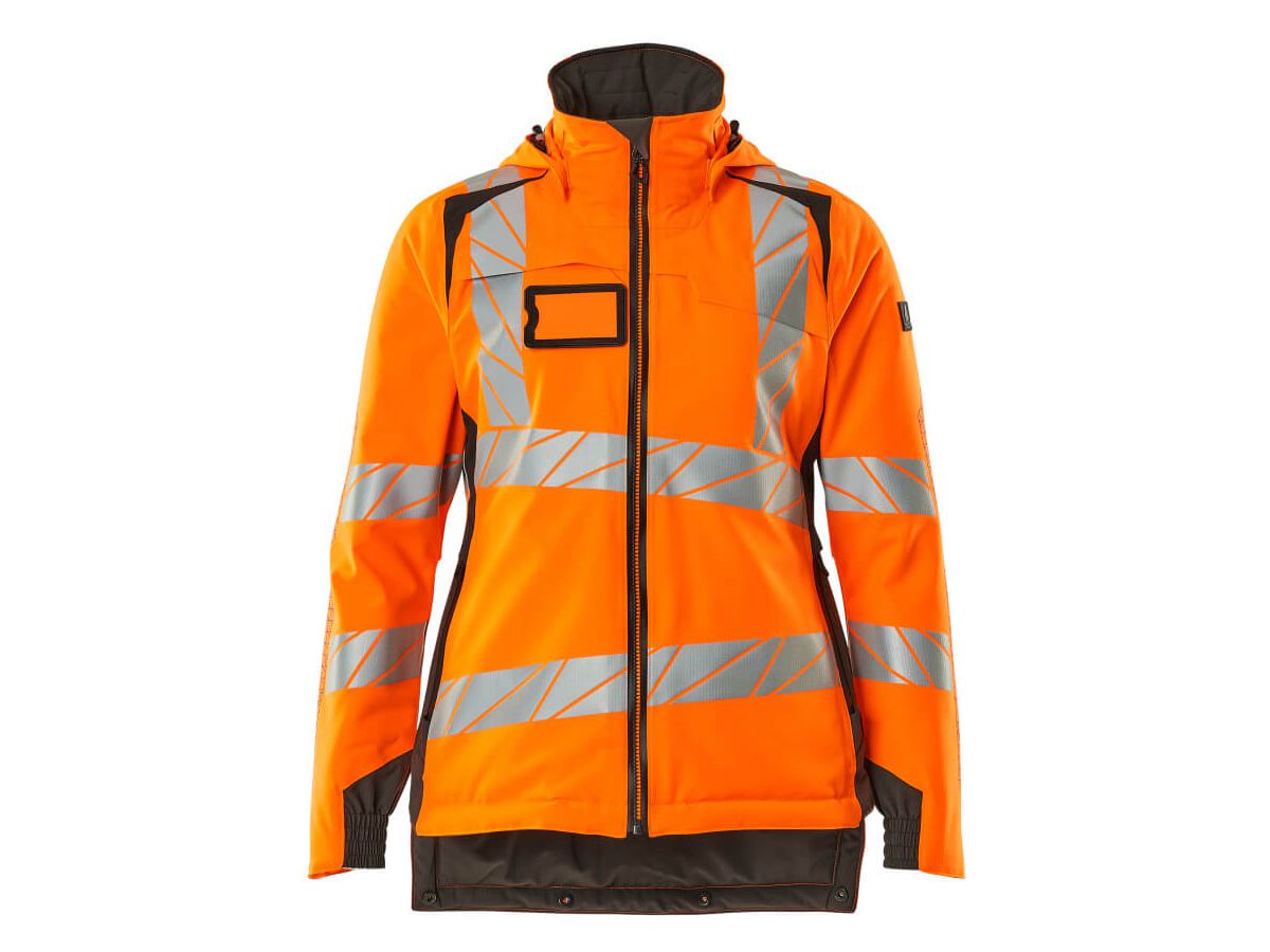 Winterjacke Damen-Passform, Gr. 4XL - hi-vis orange/dunkelanthrazit, 100% PES