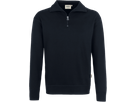 Zip-Sweatshirt Premium Gr. XS, schwarz - 70% Baumwolle, 30% Polyester, 300 g/m²