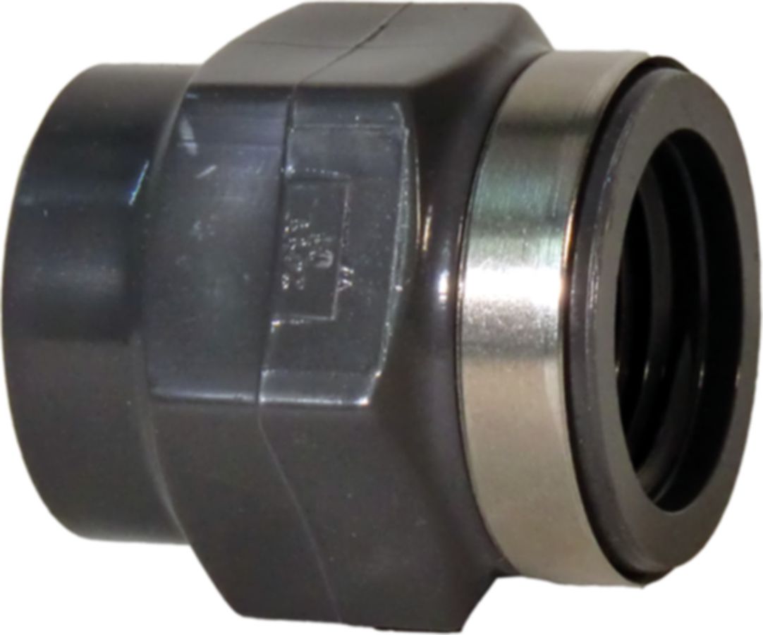 Manometer-Muffe PVC-U metrisch - mit Klebemuffe und Rohr IG G