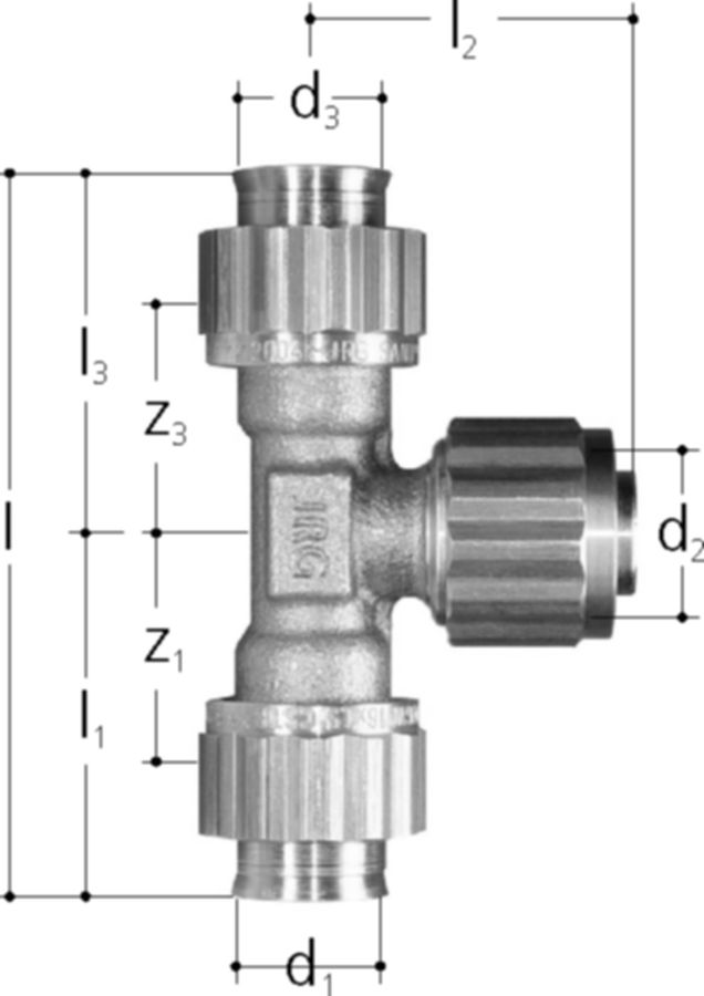 Sanipex T-Stück mit Stecknippel - für MeplaFix