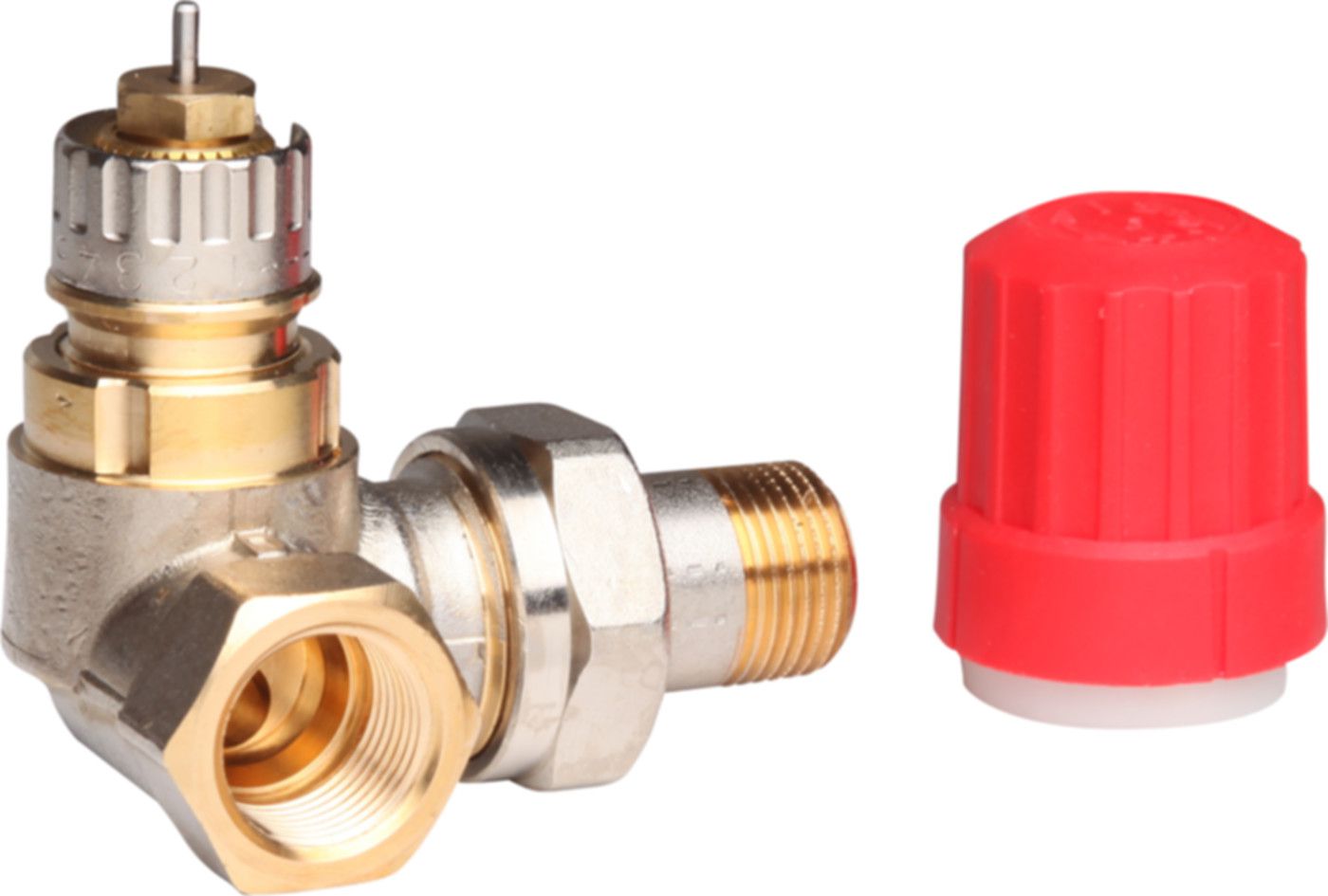 Danfoss Heizkörperventil RA-N, Winkeleck - Mit Voreinstellung, Ventilmontage rechts